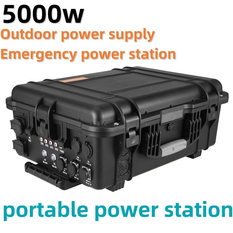 Generador solar de batería de litio portátil multifuncional de 3000W/4000W/5000W para exteriores