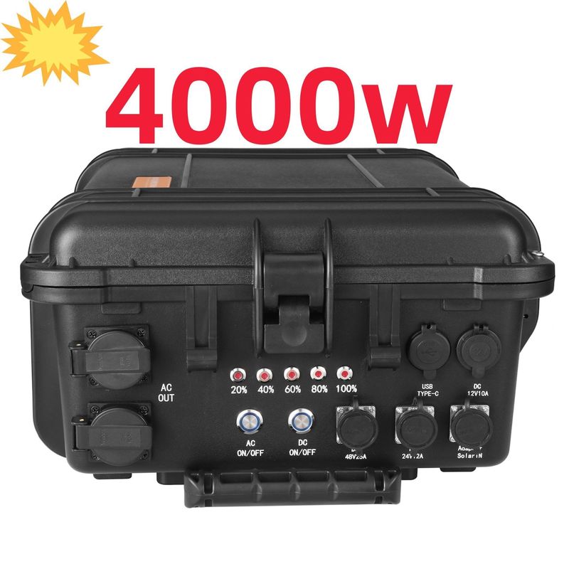 Caja de barra de dibujo para acampar al aire libre Tiempo de carga de emergencia 6-7h USB/Tipo-C 18W Max
