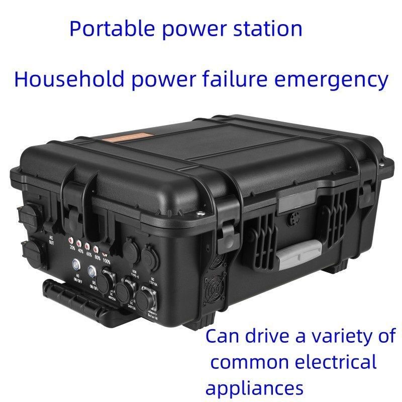 CE.Un38.3 Estación eléctrica portátil exterior LiFePO4 con certificación de 3000 W con USB/tipo-C de 18 W máximo