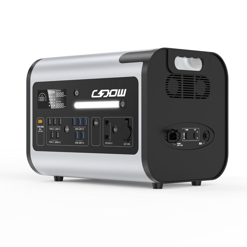 2200W Super capacidad de almacenamiento de energía de potencia AC/DC generador solar para viajes al aire libre