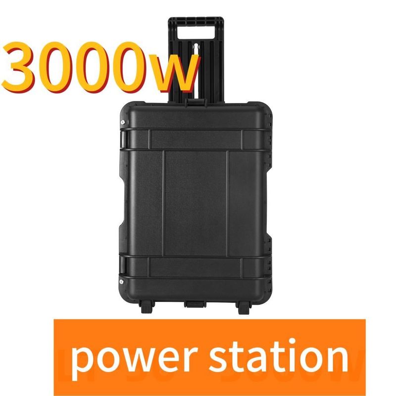 AC Pure Sine Wave Output de alta capacidad 110V/220V Estación eléctrica para hogares o campings al aire libre