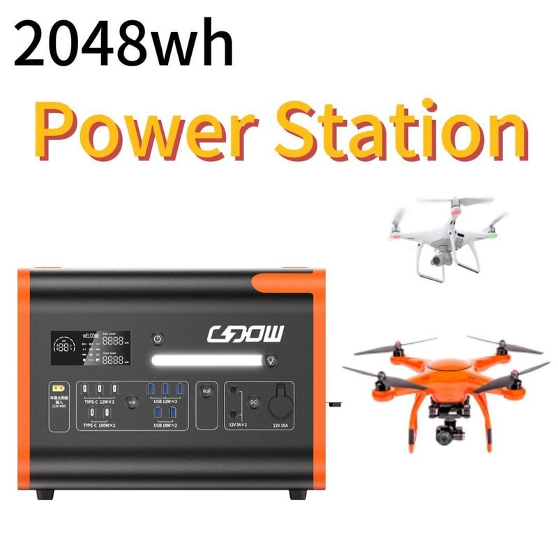 Batería de litio hierro fosfato de 1500W Estación de energía solar para las centrales principales y 800W de carga solar