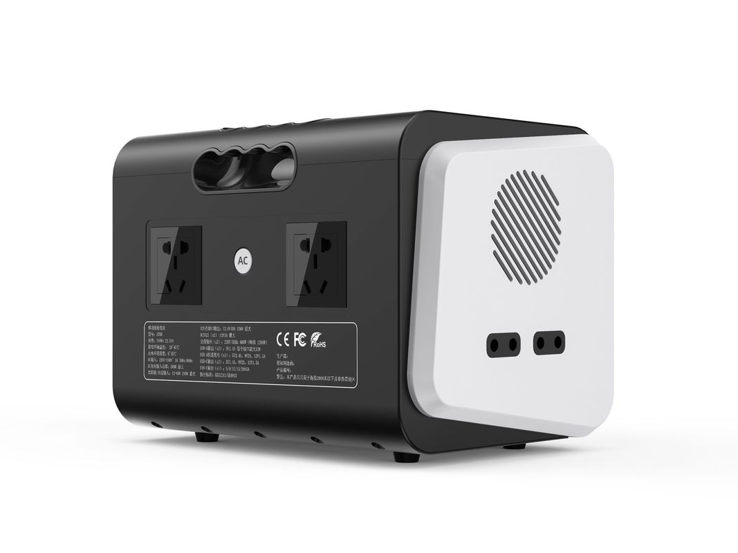 Estación eléctrica de batería de litio LiFePO4 de 600W 700W 230V con HT60 y paneles solares
