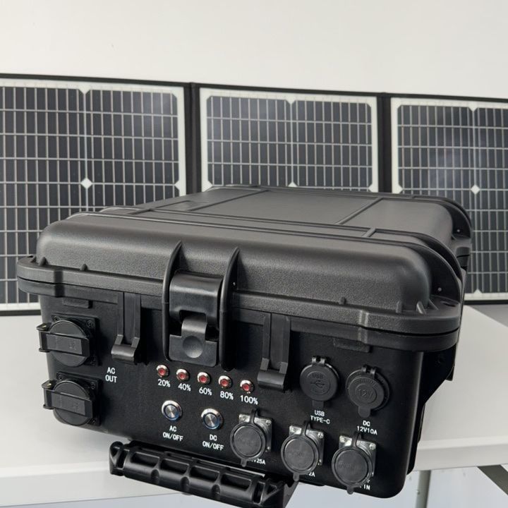 6-7h Tiempo de carga LiFePO4 Generador portátil de campamento solar Estación de energía móvil USB