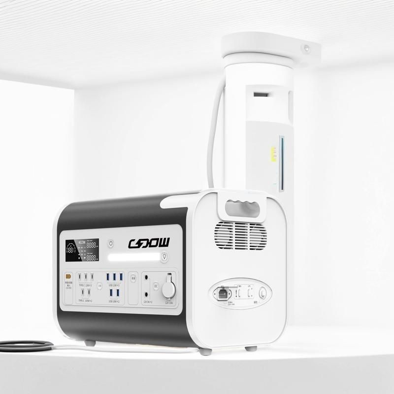LiFePO4 Tipo de célula de batería 220V Estación de energía portátil de salida para picnic y emergencia