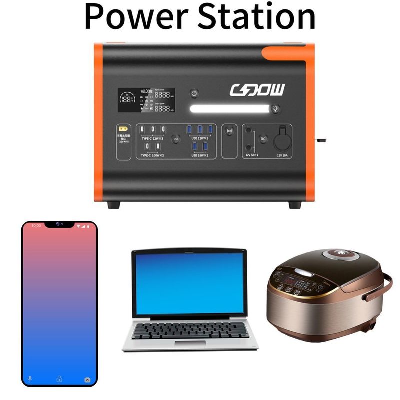2000W 3000 ciclo de vida generador solar para energía móvil al aire libre en el mercado de Asia oriental
