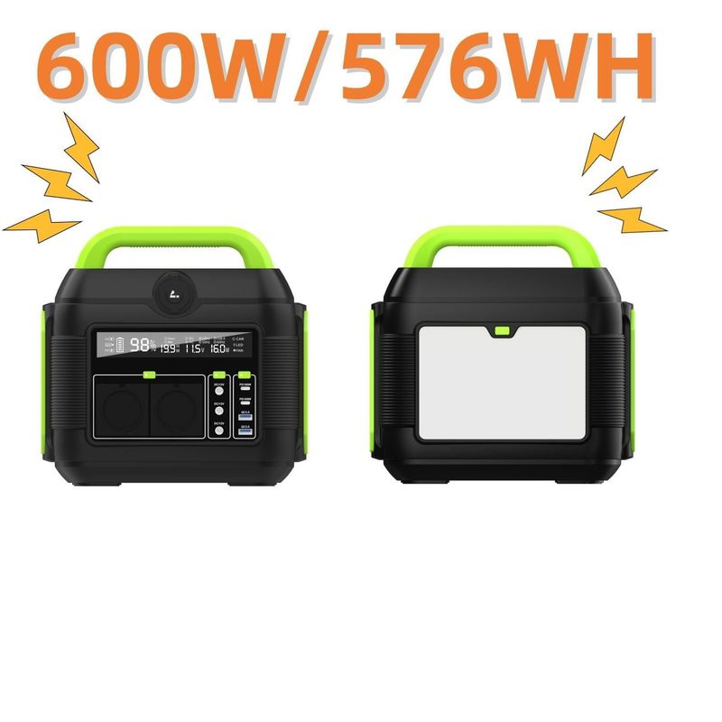 Estación eléctrica de carga rápida reciclable de 600W/160000mAh 110V Banco de energía portátil AC/DC/USB/Tipo-C S6