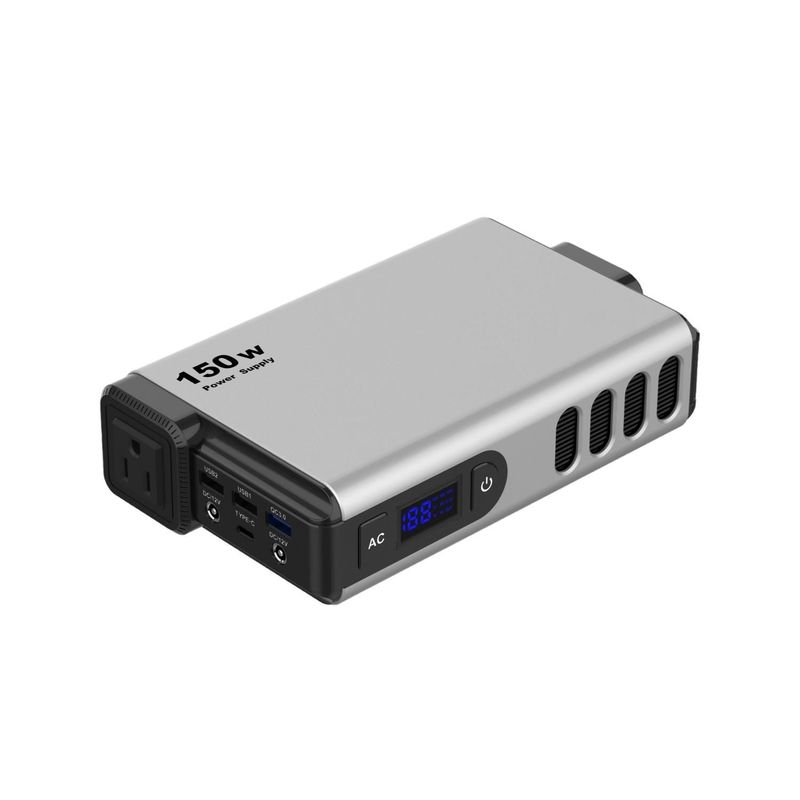 S150X-100 Estación de energía portátil 150W para el hogar al aire libre, respaldo de emergencia 110V 220V salida de CA