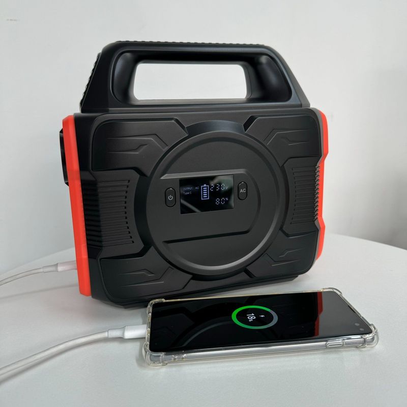 300W de alta potencia para acampar al aire libre Batería de litio de emergencia 288wh Fuente de alimentación portátil