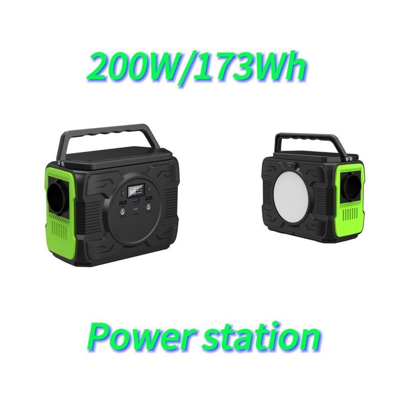 Capacidad de batería de 48000mAh Generador de energía móvil portátil de balcón RV para acampar al aire libre