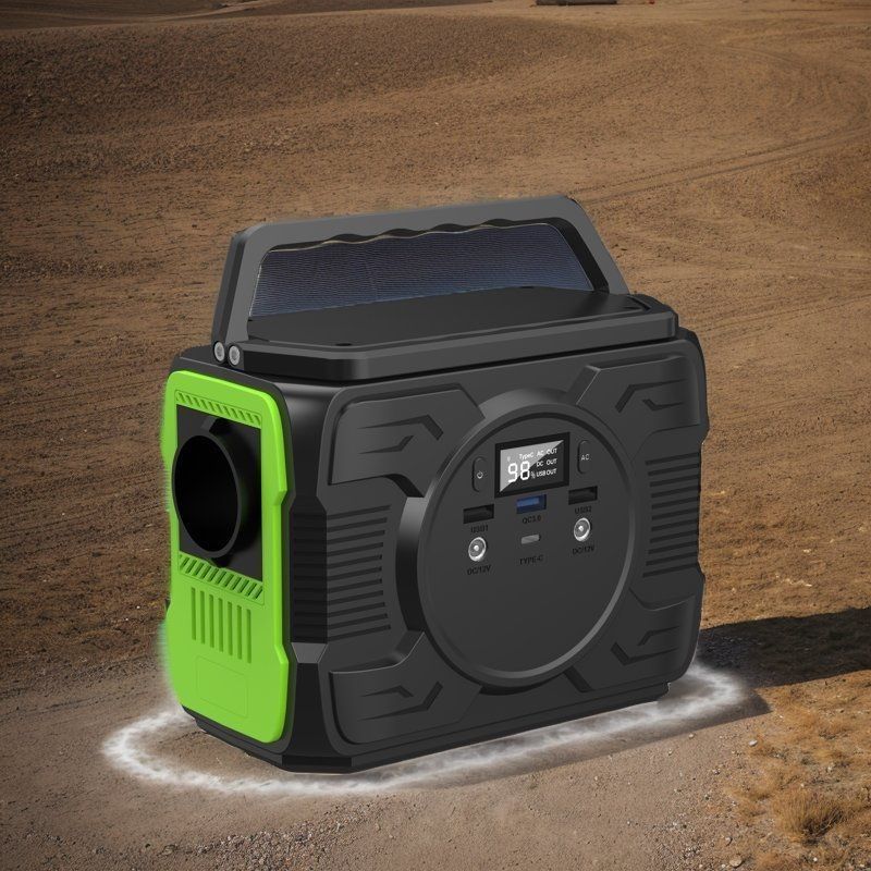 Generador solar de acampada al aire libre de 200W con batería de 48000mAh y luz LED