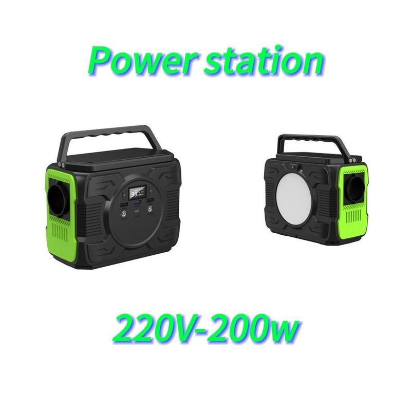 Generador solar de toma de corriente alterna de 200W Ideal para electrodomésticos y situaciones de emergencia