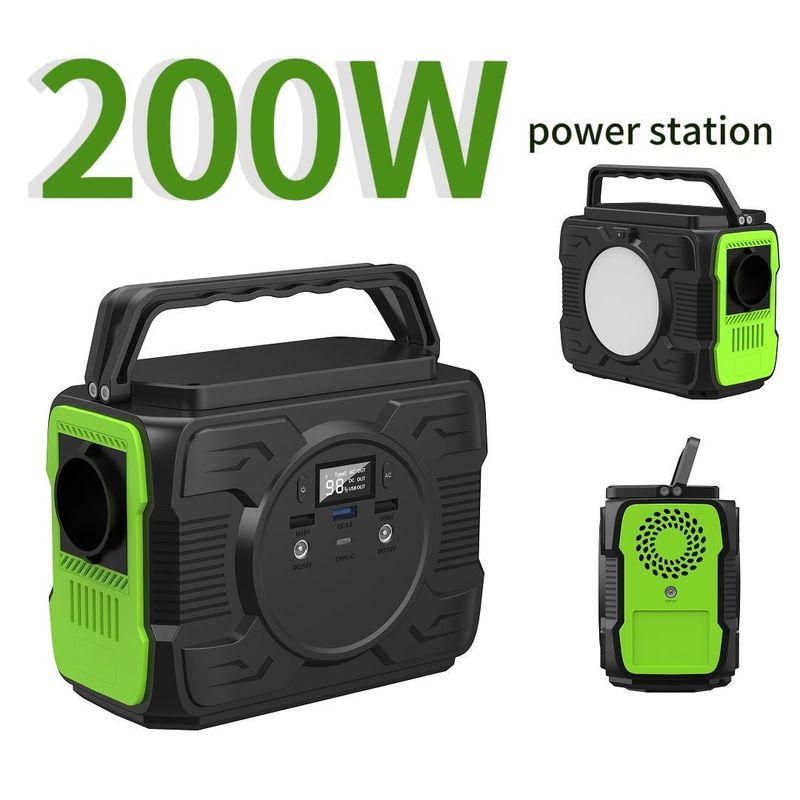 Capacidad de batería de 48000mAh Generador solar portátil de litio de carga rápida para exteriores