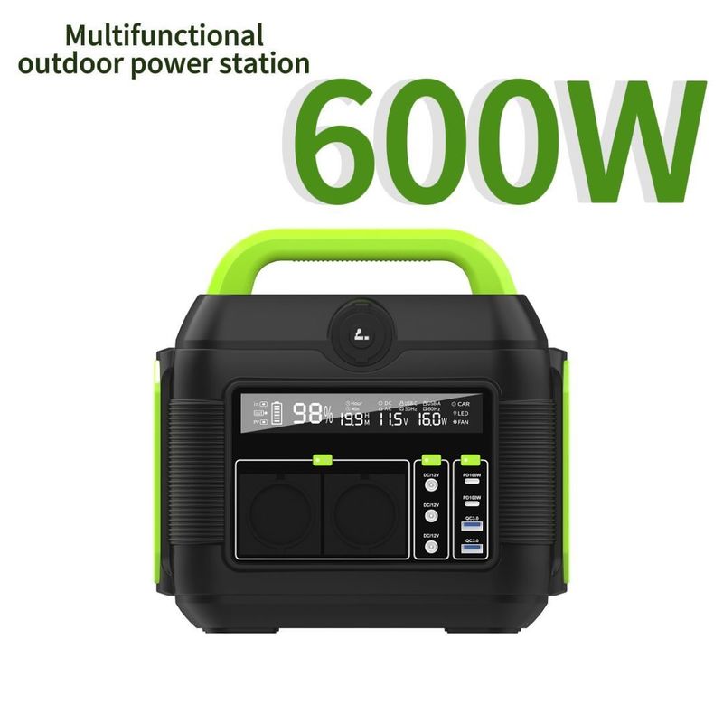 Color personalizable Almacenamiento de energía portátil de 600W para solución de respaldo de energía de emergencia