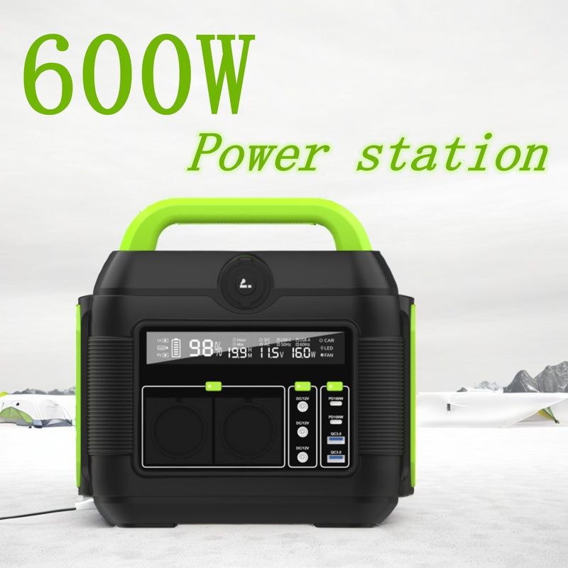 Estación de energía portátil Batería de litio Generador solar 600W 300W para todos Compatible