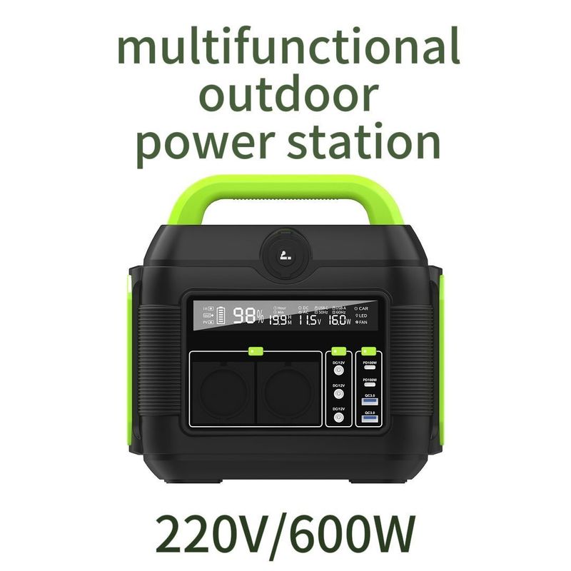 Un Banco de energía de estación de carga portátil de 600W para entusiastas del aire libre