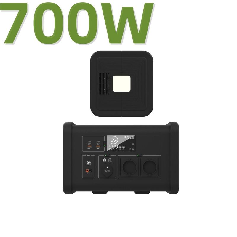 537.6wh Generador solar Estación de energía portátil para camping LiFePO4 Batería recargable