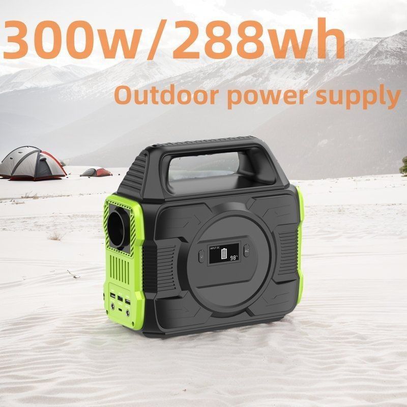 Generador solar de 300W Batería de litio UPS Almacenamiento de energía para el suministro de energía del balcón