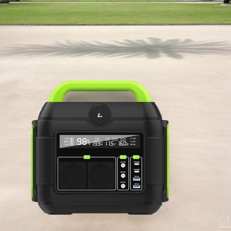 Estación eléctrica móvil de batería de litio de 600W para acampar y almacenamiento de energía de emergencia