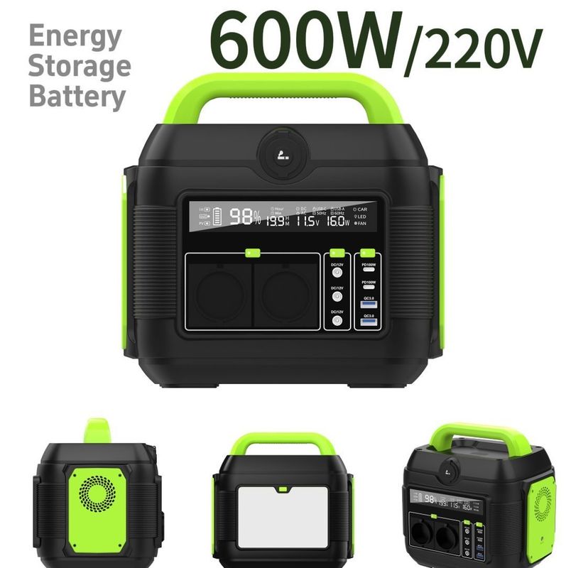 S6 Reveal LCD Display 500W Mini Estación de energía portátil para cargar computadoras portátiles y teléfonos