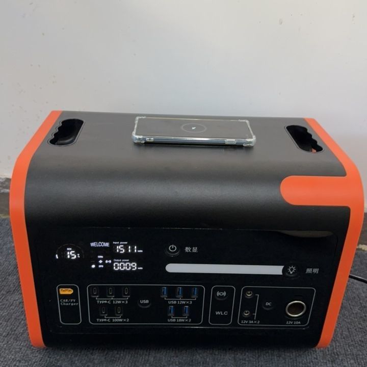 Fuente de alimentación móvil portátil de 300W/600W/2200W/3000W para generador de emergencia solar