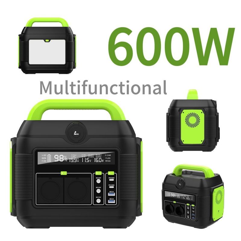 Estación eléctrica portátil de salida de 600W CA para almacenamiento de energía de emergencia MPPT es esencial