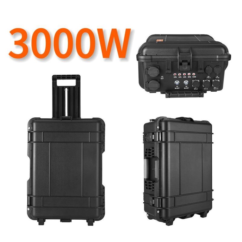 LT30 Sistema de energía solar de 3000W con 1500W 2400W 5000W LiFePO4 Estación de energía exterior