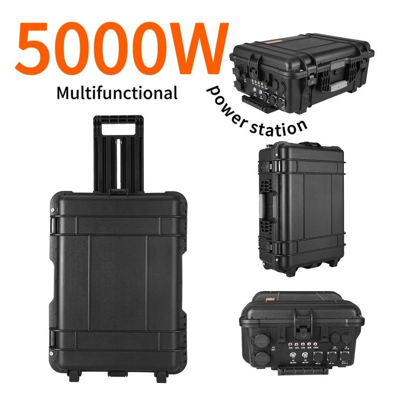 AC Pure Sine Wave 2000W Estación de energía portátil de carga solar para aventuras al aire libre