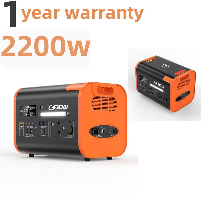 Generador solar de 1800W 2000W 2200W 2400W para RV de barco y computadora portátil Alimentado por batería LiFePO4
