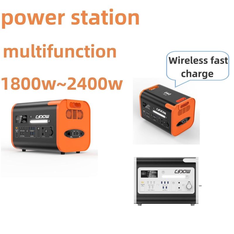Conector de corriente alterna de las Naciones Unidas 220V±5% Generador solar portátil de emergencia 2200W para acampar