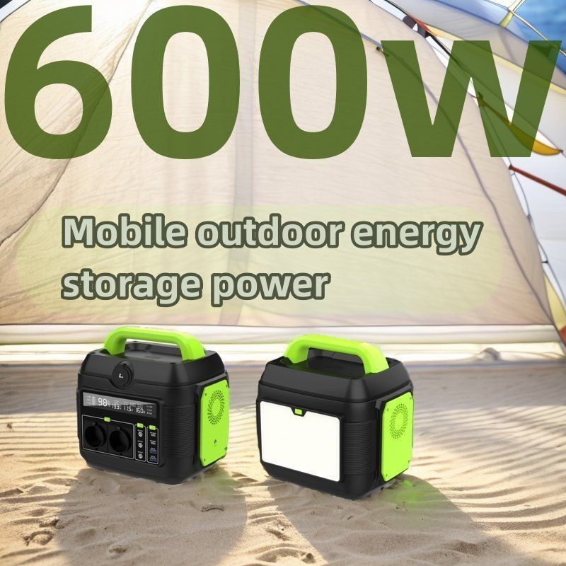 Generador solar de 600W con pantalla de cristal líquido para central eléctrica portátil