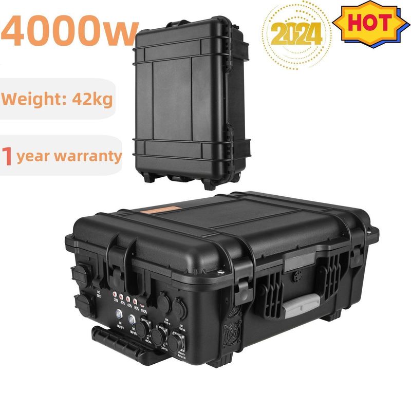 Generador solar portátil de gran capacidad de 3000W 4000W para RV y al aire libre Tiempo de carga de 6-7h