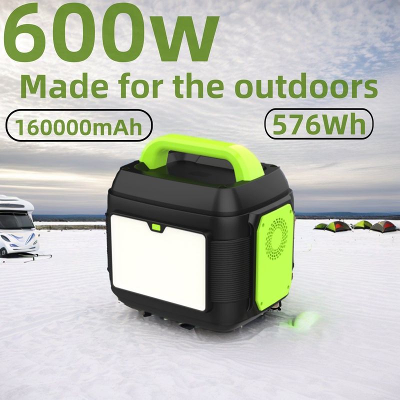 Generador solar portátil profesional 600W 576Wh / 14.4V / 40Ah / 160000mAh con MPPT