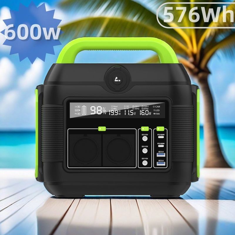 S6 Estación eléctrica portátil de 600W Generador solar para cargar drones portátil teléfono móvil