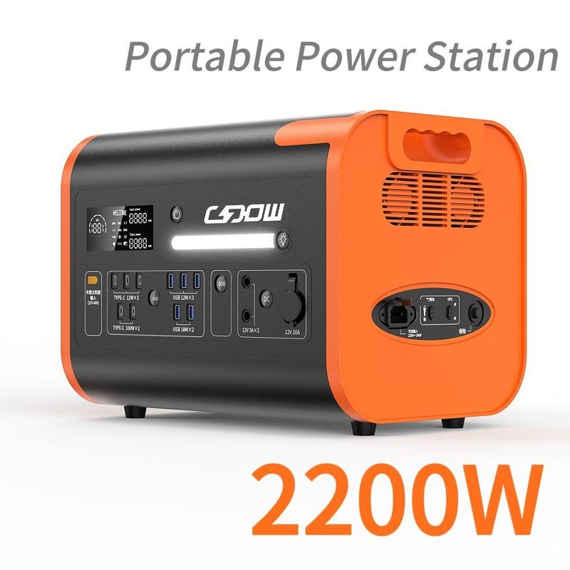 2000wh Almacenamiento de energía fuera de la red Energía solar de respaldo Banco de energía portátil Estación de energía