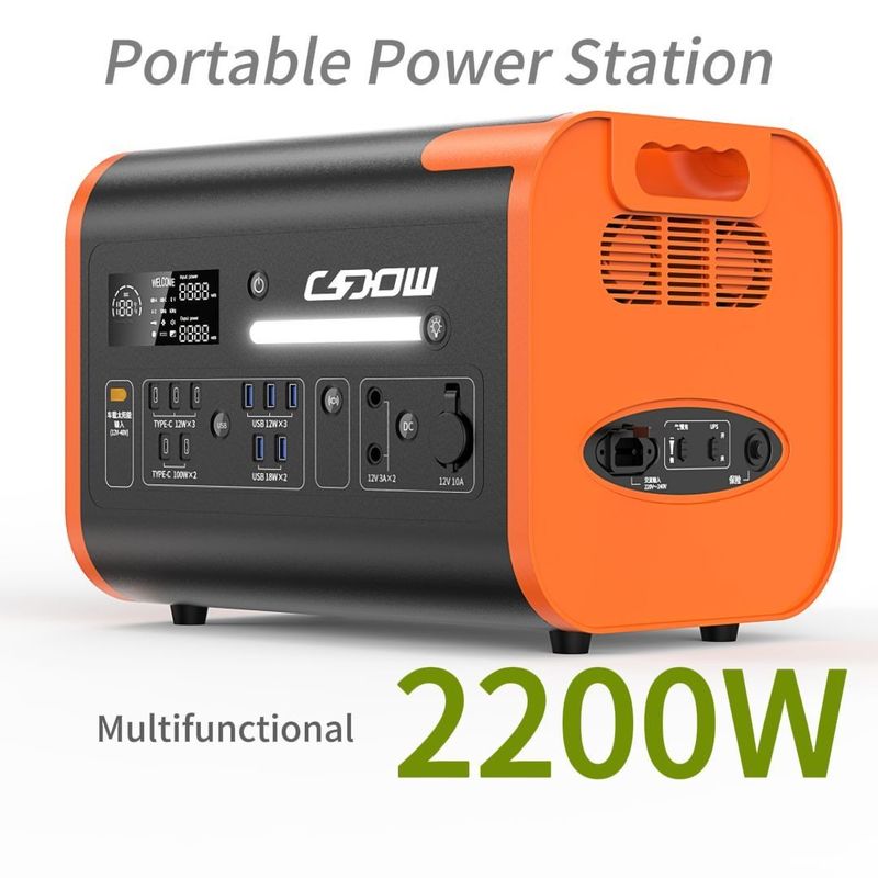 Estación de energía portátil con 51.52V40ah 3.22V*16s Capacidad de la batería y 2000 ciclo de vida