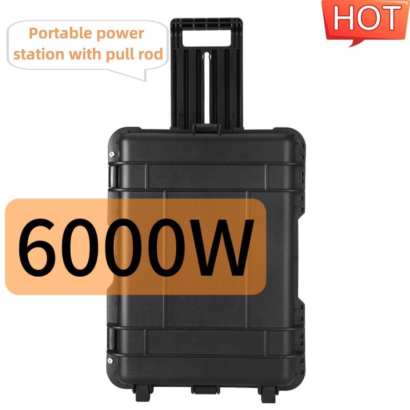 Generador solar portátil multifuncional de potencia máxima de 6000W para soluciones de energía al aire libre