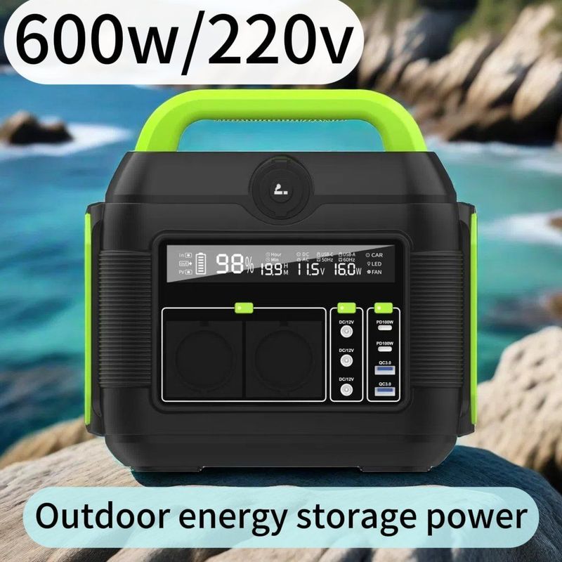 Generador solar portátil reciclable de 600W 2200W 3000W para acampar con energía renovable caliente