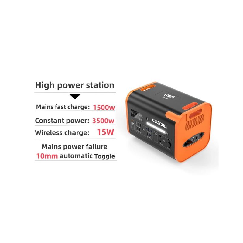 Generador solar de tipo C de 40ah 2200W con protección contra sobrecarga y carga portátil