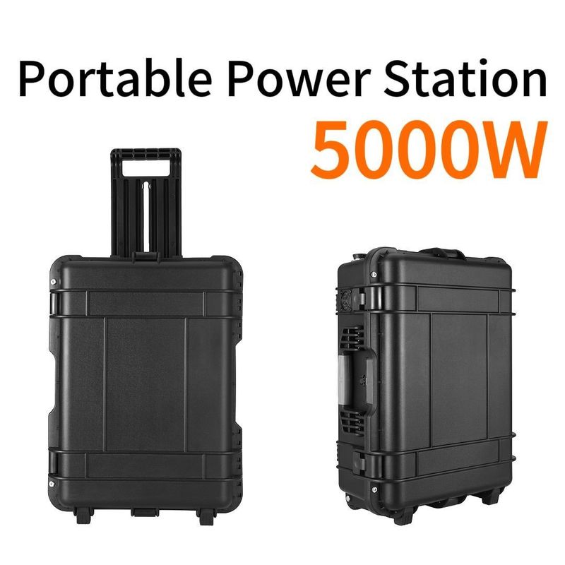 Generador de energía solar portátil de 5000W para centrales eléctricas de emergencia al aire libre