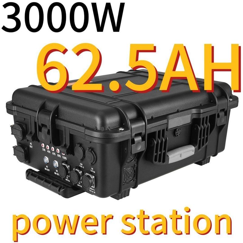 3000W62.5ah Estación eléctrica portátil de energía de emergencia al aire libre para mercados del este de Asia