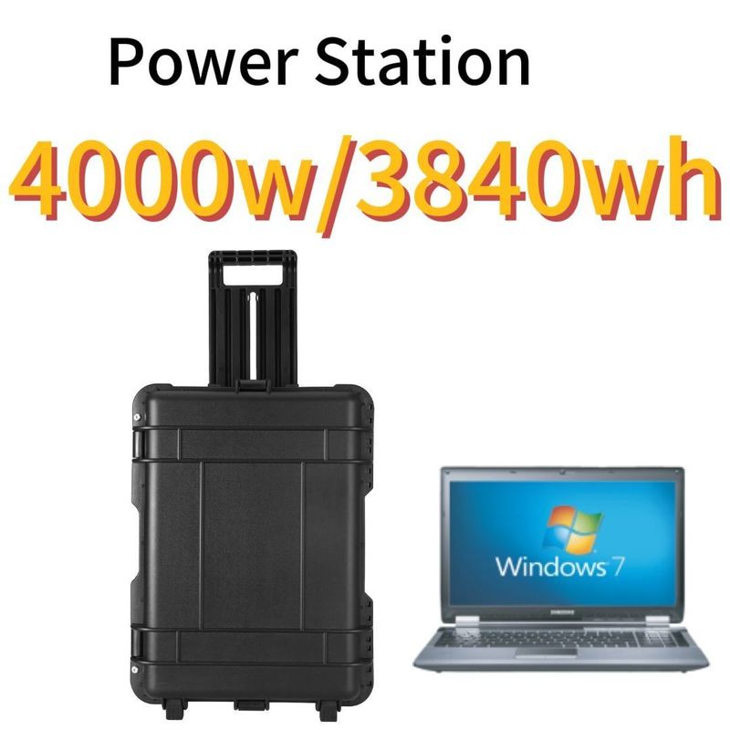 3840wh Household Energy Storage Power Supply Central eléctrica portátil de gran capacidad