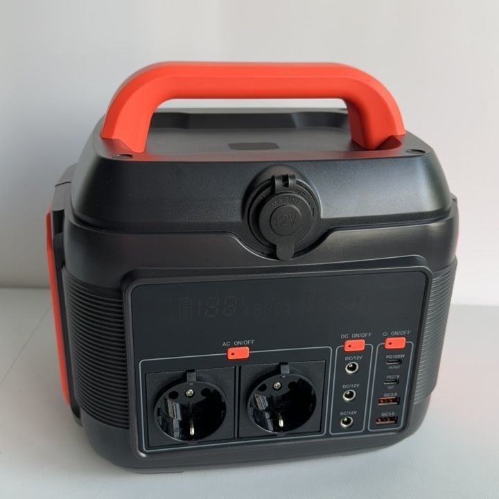Demandas de energía de emergencia Centro de energía para el hogar con batería de litio de 600W e iluminación LED de 11W