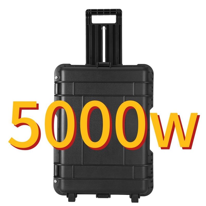Cargador de automóviles 5000W/100ah Batería de litio de gran capacidad Estación de energía solar para exteriores