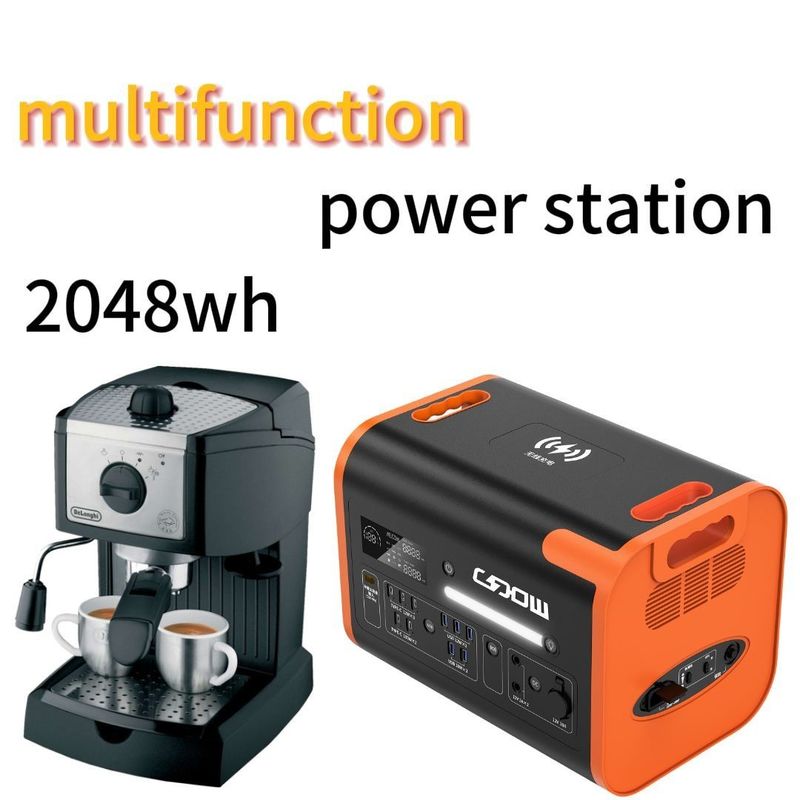 2200W/2048wh 40ah Estación de energía portátil de aventura al aire libre con duración de vida