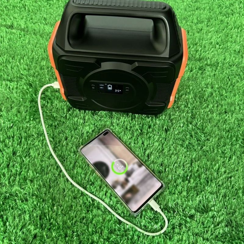 Estación de energía de batería de litio de 300W y generador solar exterior reciclable para exteriores