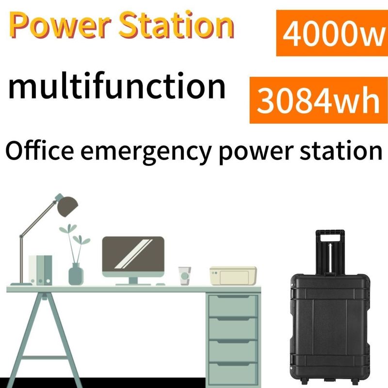 4000W 3840wh Batería solar portátil perfecta para necesidades de energía de emergencia de acampada al aire libre