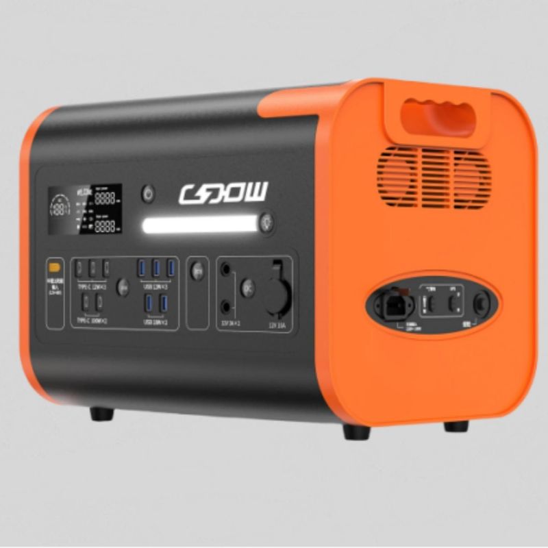 Estación de carga portátil con batería LiFePO4 de 600W 1000W 2200W para campistas móviles