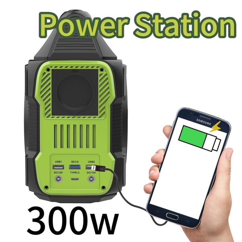 Generador de inversor portátil silencioso de 300W/288wh para estación eléctrica de campamento al aire libre reciclable