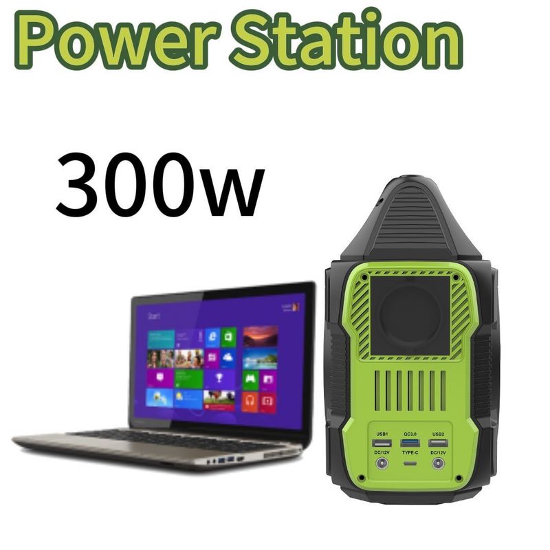 Generador de inversor portátil multifuncional de 300W/288wh para solución de energía exterior